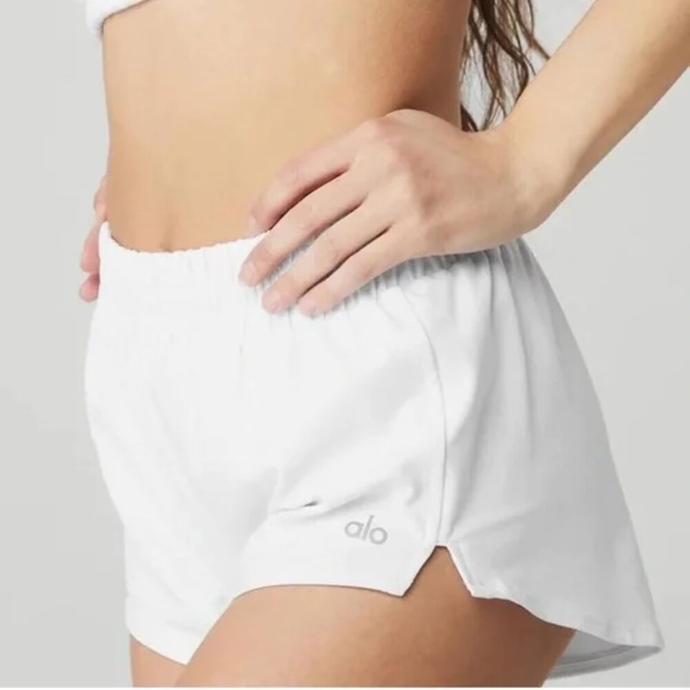 ALO Yoga White Dolphin Shorts small
